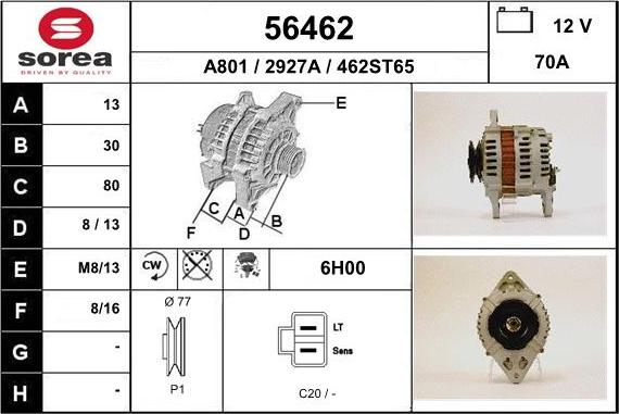 EAI 56462 - Генератор avtokuzovplus.com.ua