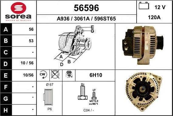 EAI 56596 - Генератор avtokuzovplus.com.ua