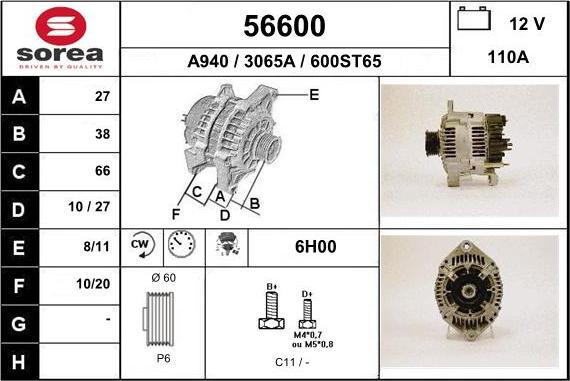 EAI 56600 - Генератор autocars.com.ua