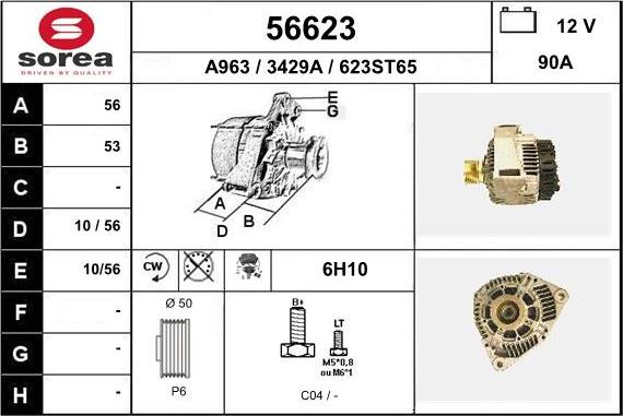 EAI 56623 - Генератор avtokuzovplus.com.ua