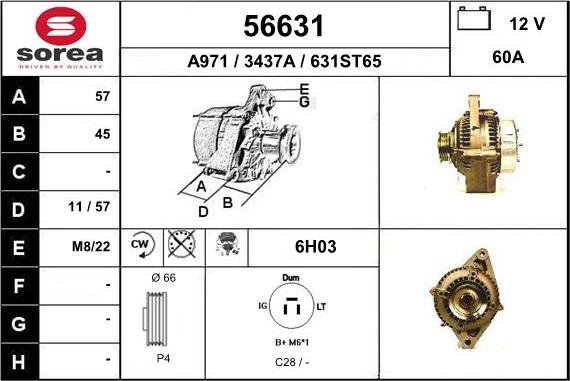 EAI 56631 - Генератор autocars.com.ua