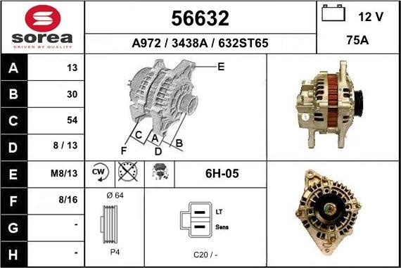 EAI 56632 - Генератор avtokuzovplus.com.ua