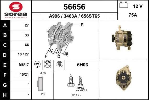 EAI 56656 - Генератор avtokuzovplus.com.ua