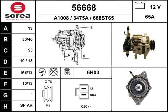 EAI 56668 - Генератор avtokuzovplus.com.ua