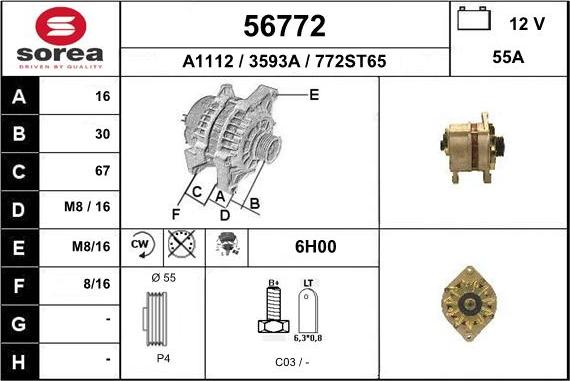 EAI 56772 - Генератор autocars.com.ua