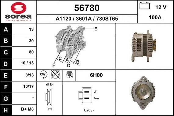 EAI 56780 - Генератор autocars.com.ua