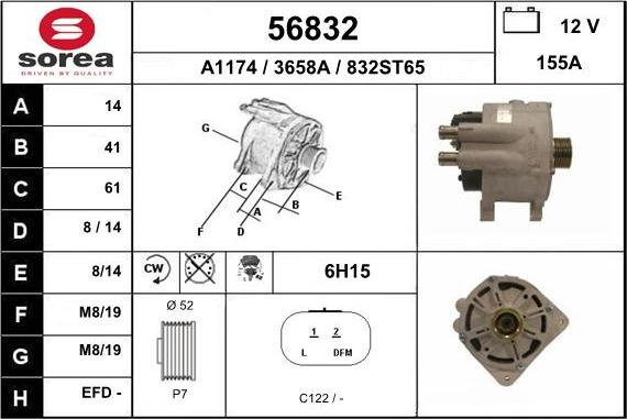 EAI 56832 - Генератор avtokuzovplus.com.ua