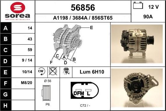 EAI 56856 - Генератор avtokuzovplus.com.ua