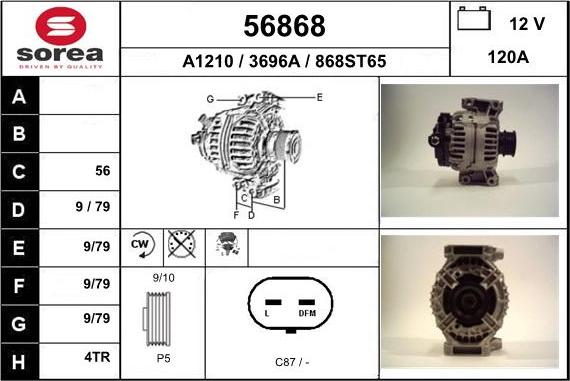 EAI 56868 - Генератор autocars.com.ua