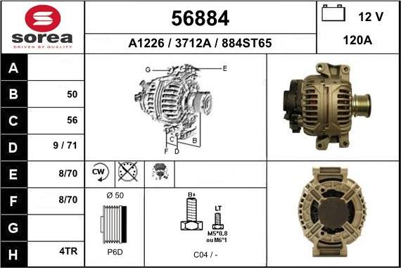 EAI 56884 - Генератор autocars.com.ua