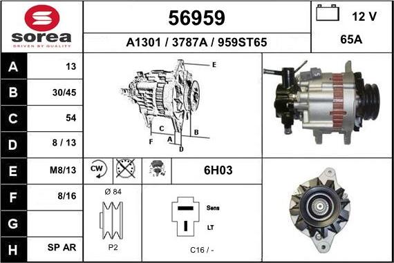 EAI 56959 - Генератор avtokuzovplus.com.ua