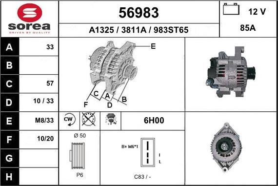 EAI 56983 - Генератор autocars.com.ua