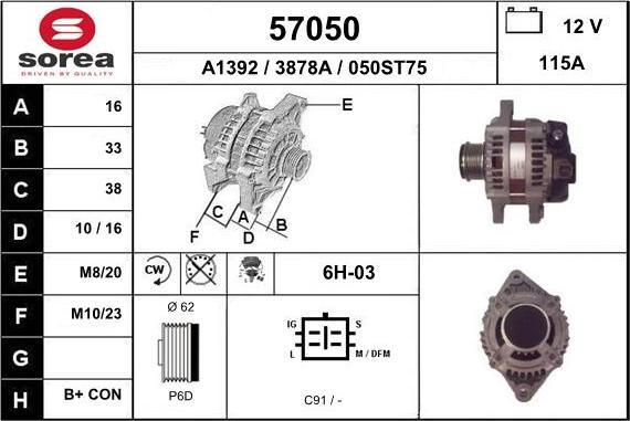 EAI 57050 - Генератор avtokuzovplus.com.ua