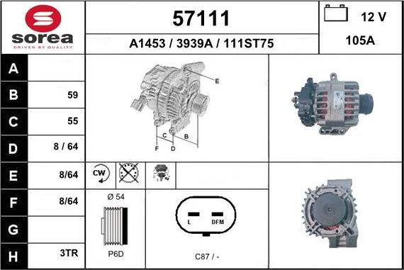 EAI 57111 - Генератор avtokuzovplus.com.ua