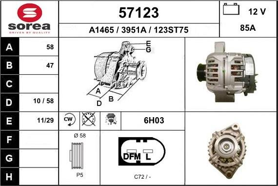 EAI 57123 - Генератор autocars.com.ua