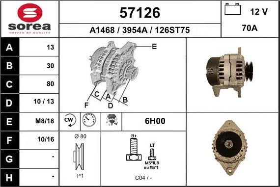 EAI 57126 - Генератор autocars.com.ua