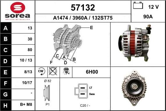 EAI 57132 - Генератор avtokuzovplus.com.ua