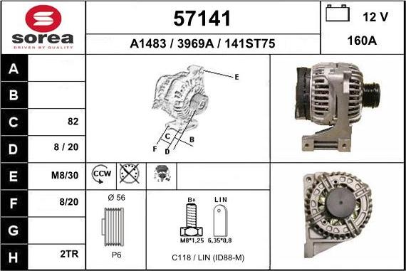 EAI 57141 - Генератор avtokuzovplus.com.ua