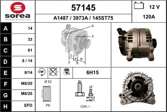 EAI 57145 - Генератор autocars.com.ua