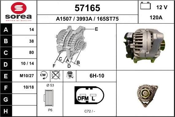 EAI 57165 - Генератор autocars.com.ua