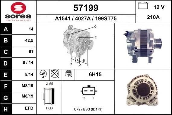 EAI 57199 - Генератор autocars.com.ua