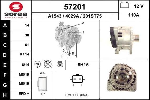 EAI 57201 - Генератор avtokuzovplus.com.ua