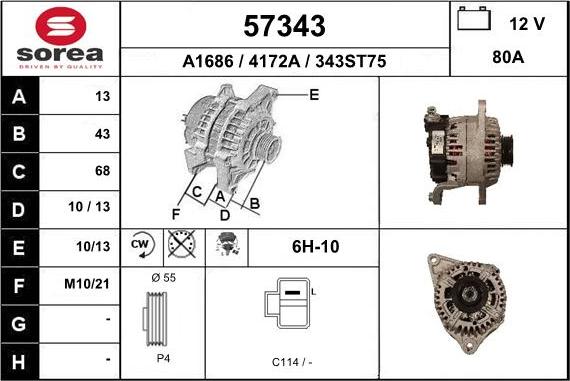 EAI 57343 - Генератор autocars.com.ua