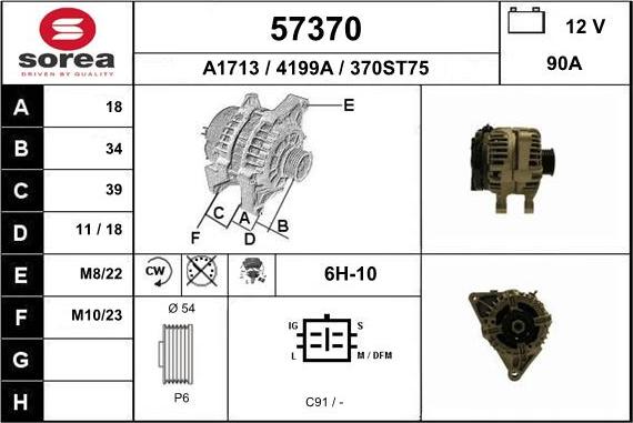 EAI 57370 - Генератор avtokuzovplus.com.ua