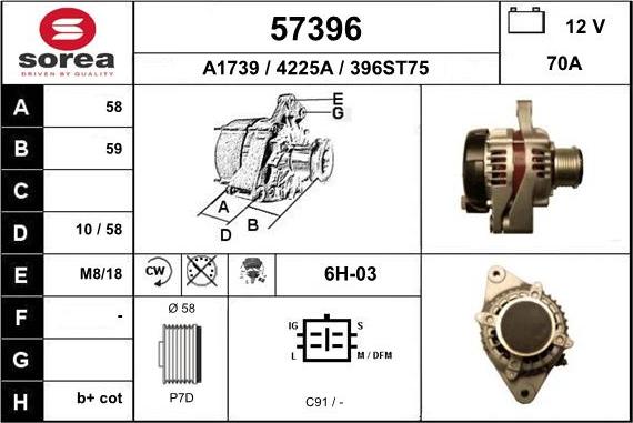 EAI 57396 - Генератор avtokuzovplus.com.ua