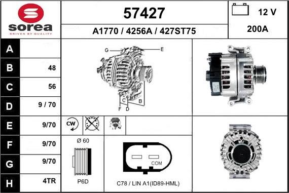 EAI 57427 - Генератор autocars.com.ua