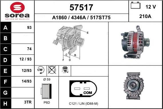 EAI 57517 - Генератор avtokuzovplus.com.ua