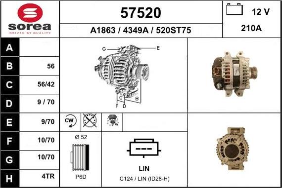 EAI 57520 - Генератор autocars.com.ua