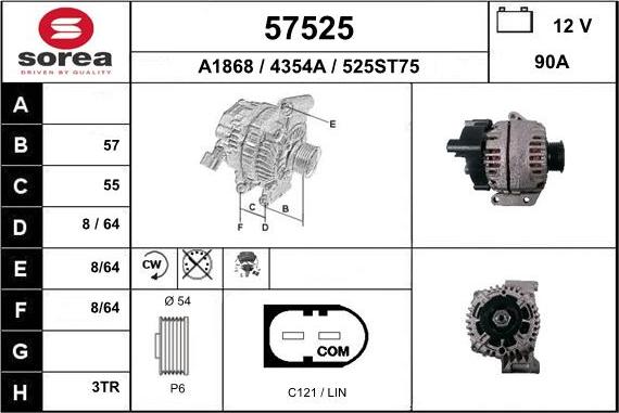 EAI 57525 - Генератор autocars.com.ua