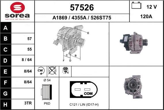 EAI 57526 - Генератор avtokuzovplus.com.ua