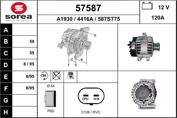 EAI 57587 - Генератор avtokuzovplus.com.ua