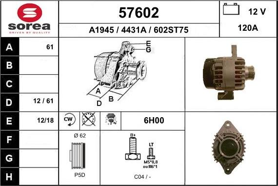 EAI 57602 - Генератор autocars.com.ua