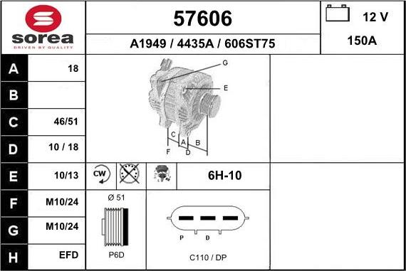 EAI 57606 - Генератор avtokuzovplus.com.ua