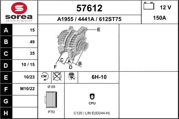 EAI 57612 - Генератор autocars.com.ua