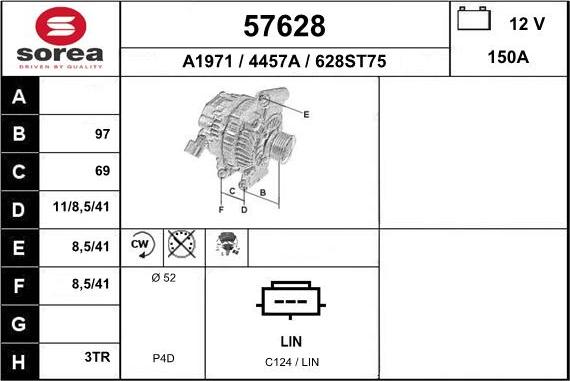 EAI 57628 - Генератор avtokuzovplus.com.ua