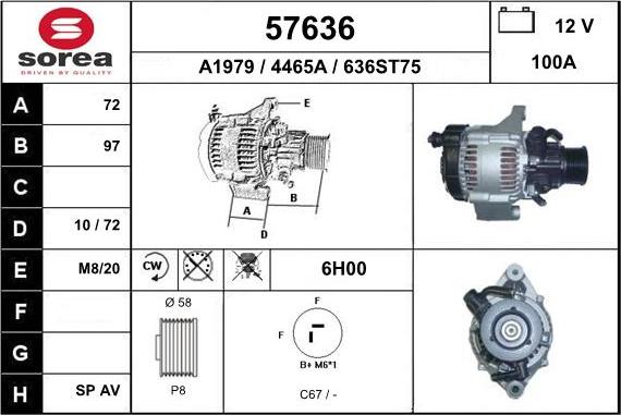 EAI 57636 - Генератор autocars.com.ua