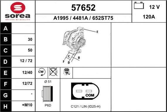 EAI 57652 - Генератор autocars.com.ua