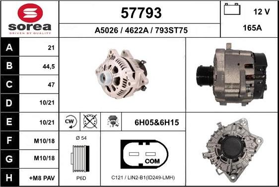 EAI 57793 - Генератор avtokuzovplus.com.ua