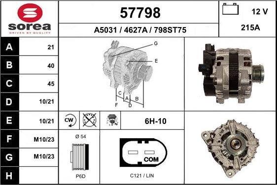 EAI 57798 - Генератор autocars.com.ua