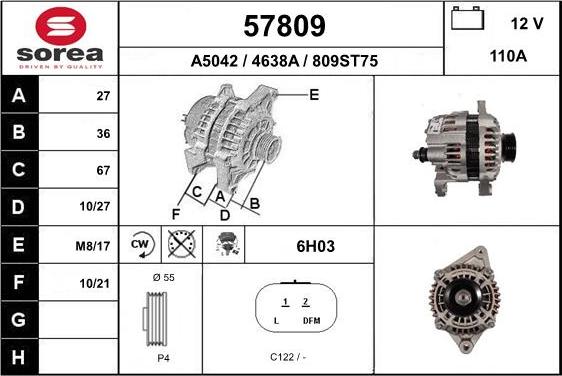 EAI 57809 - Генератор autocars.com.ua