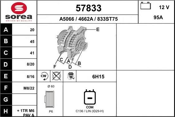 EAI 57833 - Генератор autocars.com.ua