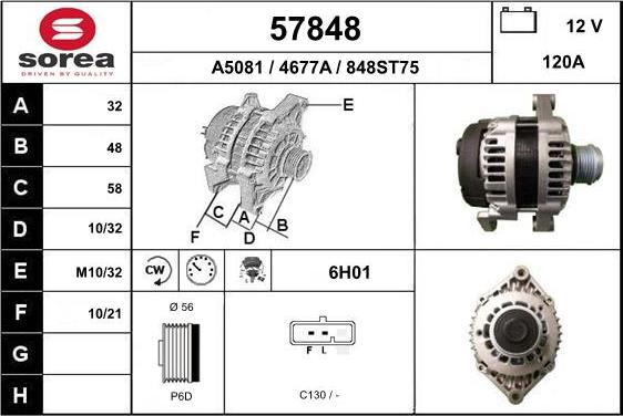 EAI 57848 - Генератор avtokuzovplus.com.ua