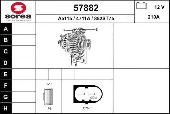 EAI 57882 - Генератор autocars.com.ua