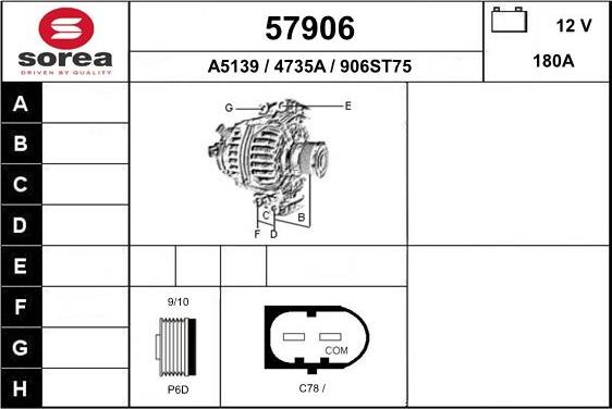 EAI 57906 - Генератор autocars.com.ua