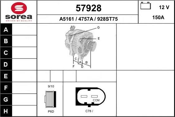 EAI 57928 - Генератор autocars.com.ua