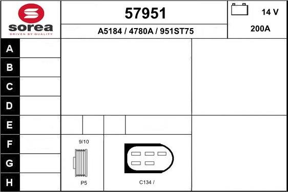 EAI 57951 - Генератор autocars.com.ua